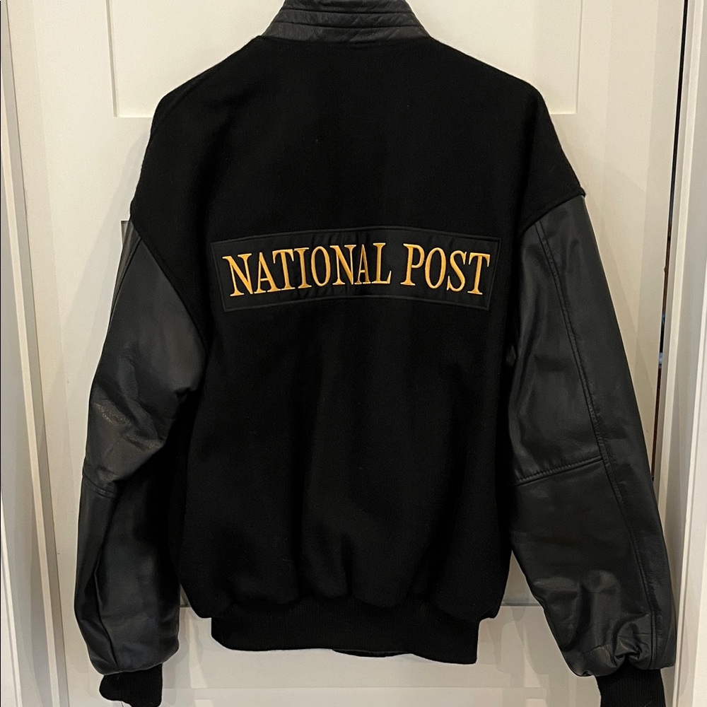 Vintage Black Varsity Jacket - Picture 4 of 7